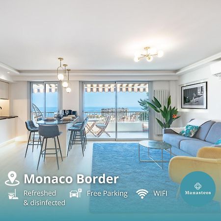 Baie De Monaco - Terrasse Vue Mer - Parking - Af Beausoleil Bagian luar foto