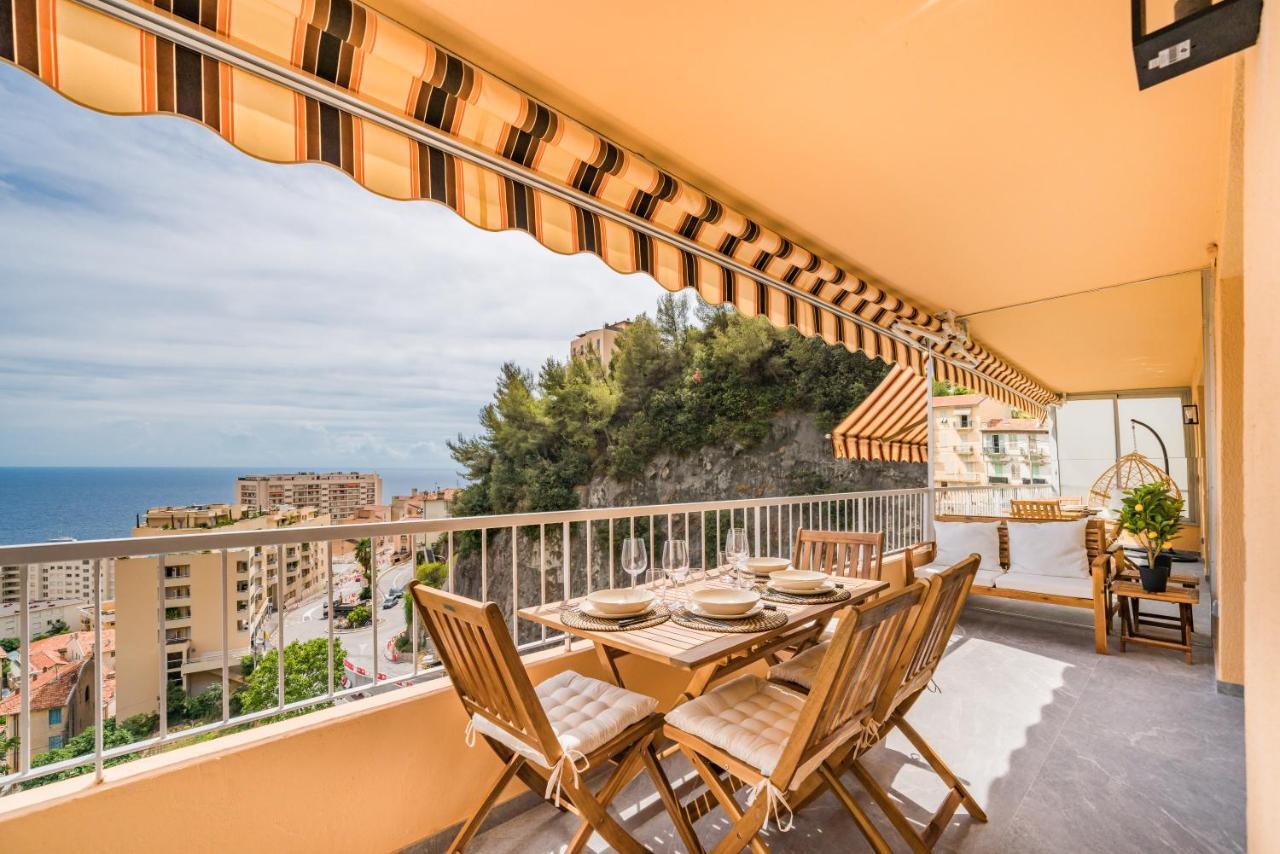 Baie De Monaco - Terrasse Vue Mer - Parking - Af Beausoleil Bagian luar foto